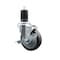 Service Caster 4'' Thermoplastic Rubber Swivel 1-5/8'' Expanding Stem Caster with Brake SCC-EX20S414-TPRB-TLB-158 - alternate 1